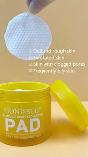 MONDSUB Salicylic Acid Exfoliating Pads 60pcs | Acne