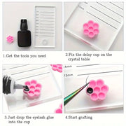 100 Pcs Glue Holder | Pink | Beehive Shape