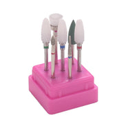 7pcs Nail Drill Bit Set with Storage Holder | DH 01