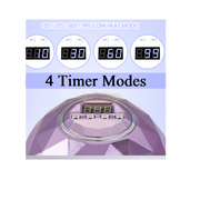 Diamond Design UV LED Nail Lamp 86W | Purple UV Lamp