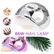 Diamond Design UV LED Nail Lamp 86W | Silver UV Lamp