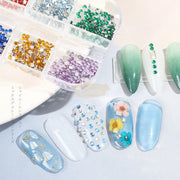 Diamond Glass Rhinestones Flatback Mixed Series - Available in 7 colors Nail Art Decorations