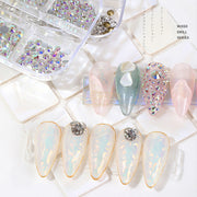 Diamond Glass Rhinestones Flatback Mixed Series - Available in 7 colors Nail Art Decorations