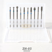 Diamond Nail Drill Bit Set 10 pcs ZH-03 Drill Bit