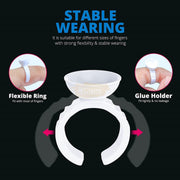 Disposable Glue/Pigment Ring Cup with 2 Slots - Big Glue Holder