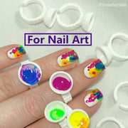 Disposable Glue/Pigment Ring Cup with 2 Slots - Big Glue Holder