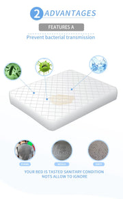 Disposable Non-Woven Folded Sheet 80*180 cm - White