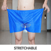 Disposable Underwear | Boxer Shorts | Blue Disposable Underwear