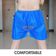 Disposable Underwear | Boxer Shorts | Blue Disposable Underwear