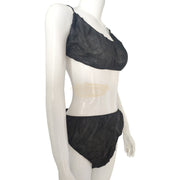 Disposable Underwear | Panties & Bra Set | Black Disposable Underwear