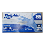 Dolphin Powder-Free Nitrile Examination Gloves Blue - Medium (200 Gloves) Gloves & Mittens