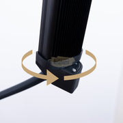 Double Arms Dimmable LED Cosmetic Lamp with Phone Clip & Tripod Floor Lamp