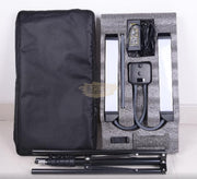 Double Arms Dimmable LED Cosmetic Lamp with Phone Clip & Tripod Floor Lamp