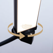 Double Arms Dimmable LED Cosmetic Lamp with Phone Clip & Tripod Floor Lamp