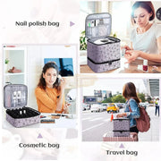 Double Decker Nail Polish Travel Bag (holds 30 bottles) Nail Polish Case