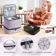 Double Decker Nail Polish Travel Bag (holds 30 bottles) Nail Polish Case