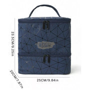 Double Decker Nail Polish Travel Bag (holds 30 bottles) Nail Polish Case