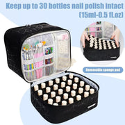 Double Decker Nail Polish Travel Bag (holds 30 bottles) Nail Polish Case