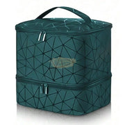 Double Decker Nail Polish Travel Bag (holds 30 bottles) Green Spider Nail Polish Case