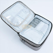 Double Decker Nail Polish Travel Case Organizer M-39 - Fuchsia (30 Slots)