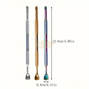 Double-Headed Horseshoe Cuticle Steel Pusher manicure tools