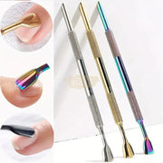 Double-Headed Horseshoe Cuticle Steel Pusher manicure tools