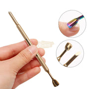 Double-Headed Horseshoe Cuticle Steel Pusher manicure tools