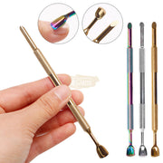 Double-Headed Horseshoe Cuticle Steel Pusher manicure tools