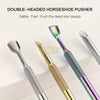 Double-Headed Horseshoe Cuticle Steel Pusher manicure tools