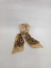 Double Layer Bow Long Tail Scrunchie Design 3 1 Champagne Hair Accessories