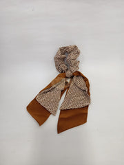 Double Layer Bow Long Tail Scrunchie Design 5 2 Copper Hair Accessories