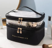 Double-Layer Travel Makeup Bag Makeup Bag