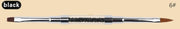 Double Sided Nail Art Brush Available in 3 sizes Black No 6 Nail Art Tool