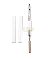Double Sided PolyGel Brush and Picker White Nail Art Brush