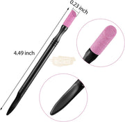 Double Sided Quartz Pen Dead Skin Remover Nail Art Tool