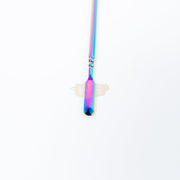 Double-Sided Rainbow Cuticle Pusher & Flat Scraper - 5 manicure tools