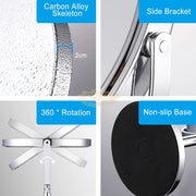 Double Sided Table Vanity Mirror Round With Metal Stand Salon Furnishing