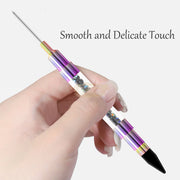 Double-Sided Wax Head Rhinestone Picker & Dotting Pen | Multi-Color Nail Art Tool