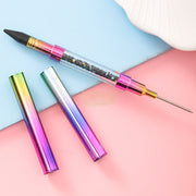 Double-Sided Wax Head Rhinestone Picker & Dotting Pen | Multi-Color Nail Art Tool