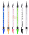 Double-Sided Wax Head Rhinestone Picker & Dotting Pen Nail Art Tool