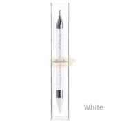 Double-Sided Nail Art Tool - Rhinestone Picker White