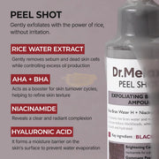 Dr.Melaxin Peel Shot Exfoliating Black Rice Ampoule | 80ml Rice Water Peel Ampoule