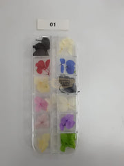 Dried Flowers Nail Deco Set Available in 9 designs 1 Nail Art