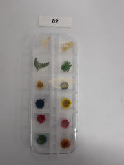 Dried Flowers Nail Deco Set Available in 9 designs 2 Nail Art