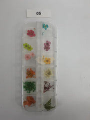 Dried Flowers Nail Deco Set Available in 9 designs 5 Nail Art