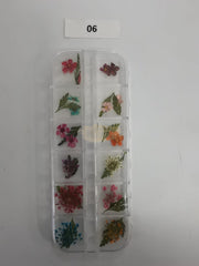 Dried Flowers Nail Deco Set Available in 9 designs 6 Nail Art