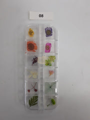 Dried Flowers Nail Deco Set Available in 9 designs 8 Nail Art