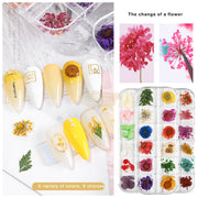 Dried Flowers Nail Deco Set Available in 9 designs Nail Art
