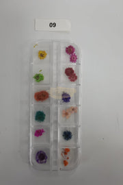 Dried Flowers Nail Deco Set Available in 9 designs 9 Nail Art