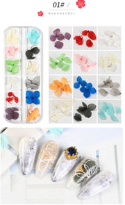 Dried Flowers Nail Deco Set Available in 9 designs Nail Art